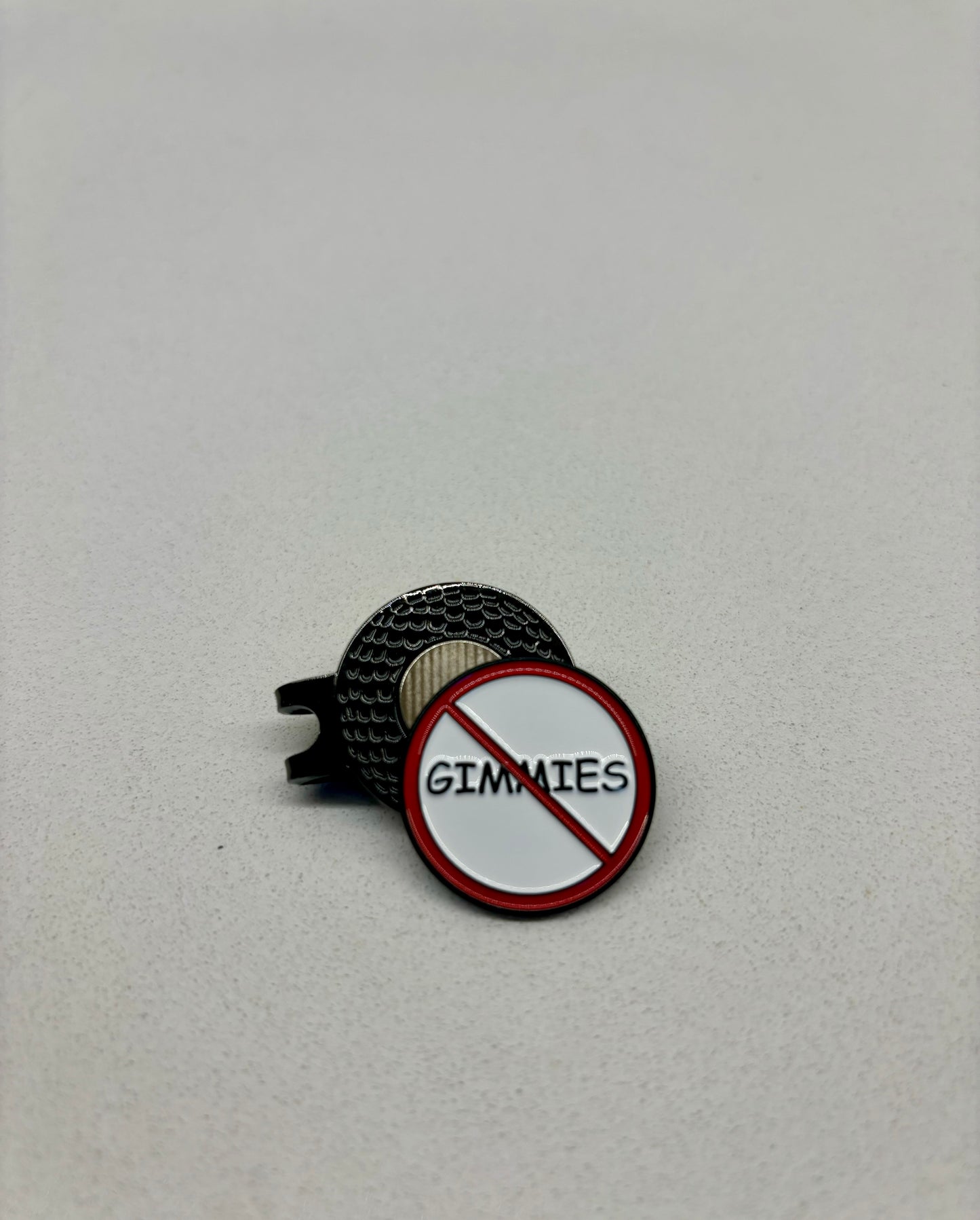 “No Gimmies” Magnetic Ball Mark Hat Clip