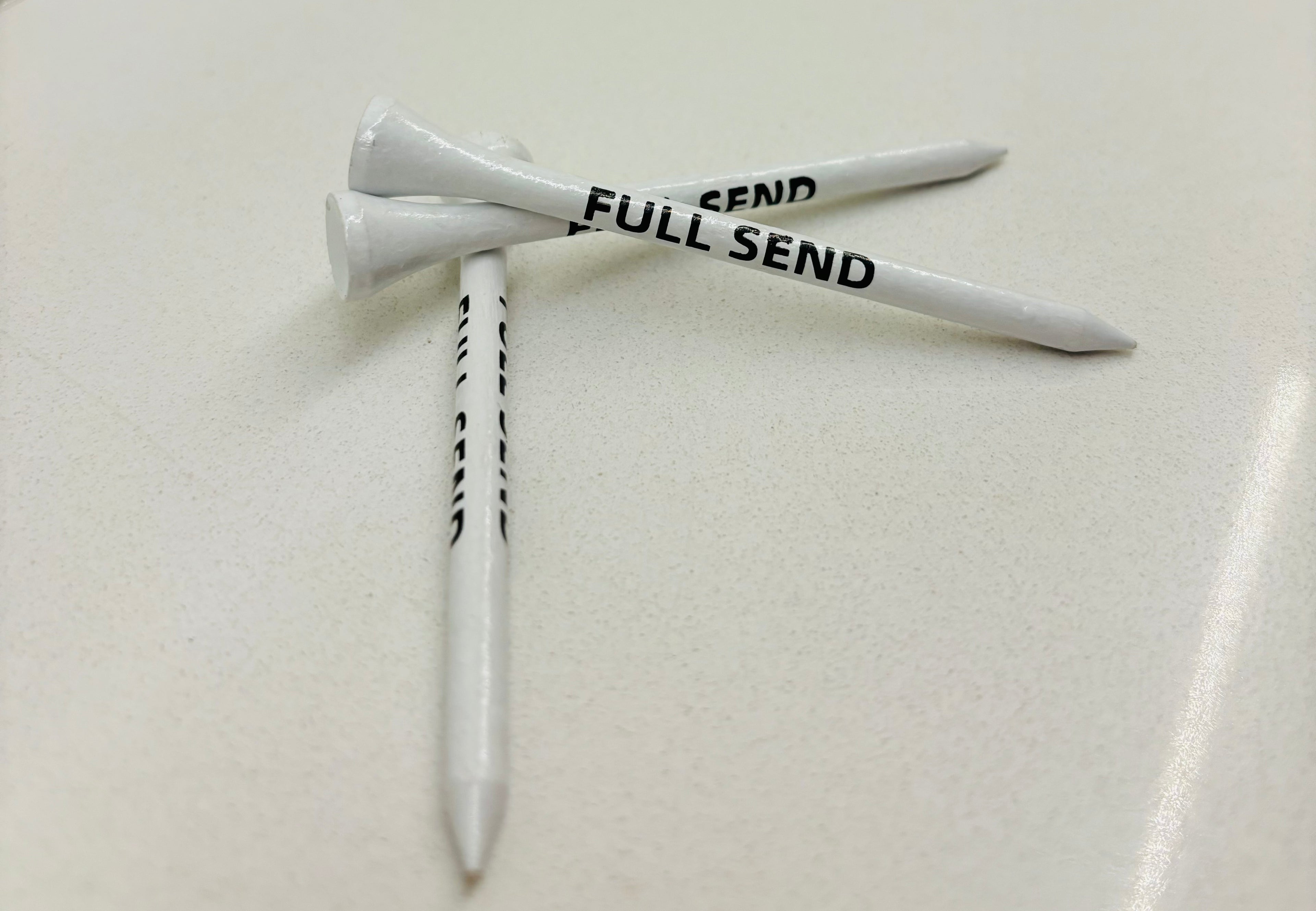 “Full Send” Golf Tees by Caddy Spike