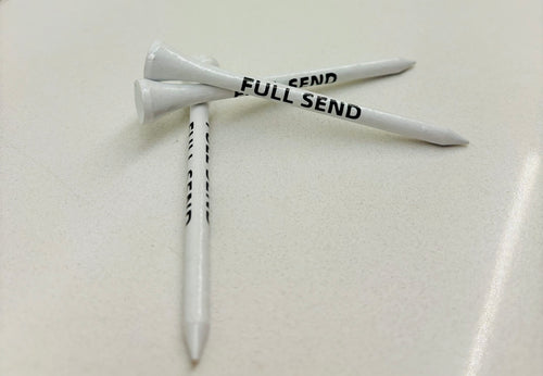 “Full Send” Golf Tees by Caddy Spike