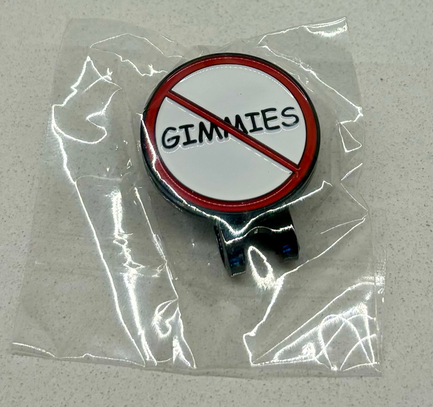 “No Gimmies” Magnetic Ball Mark Hat Clip
